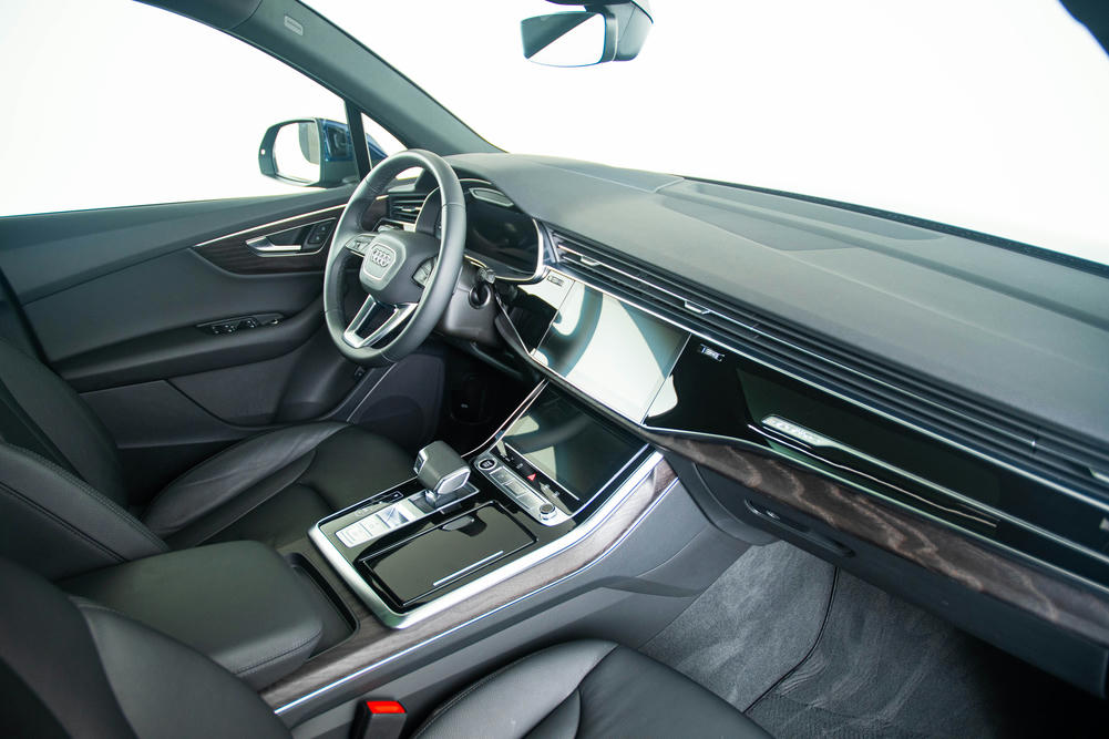 Premium materialen verwerkt in het dashboard