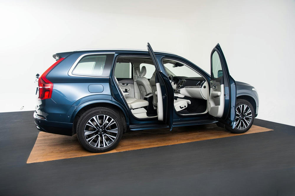 Zijportieren met lederen bekleding