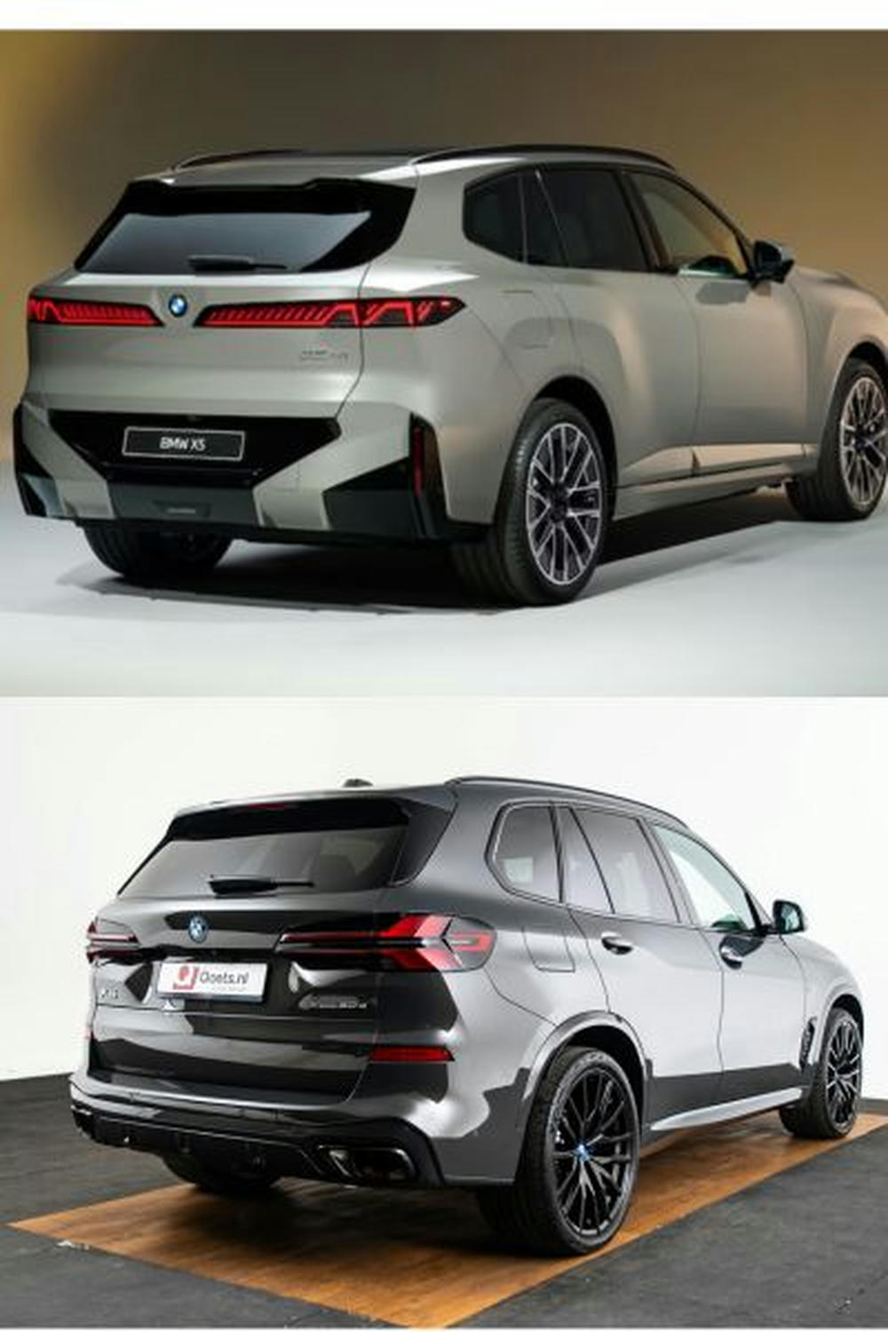 Achteraanzicht X5 vs X5