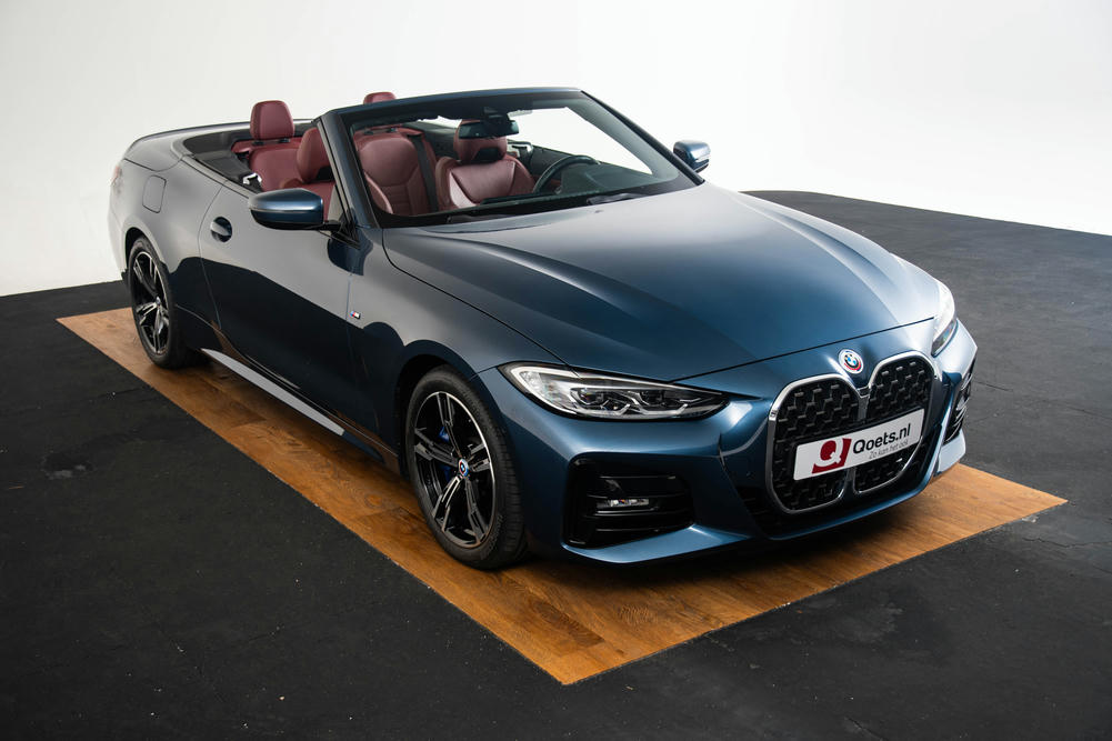 BMW 4-serie cabrio in Arctic Race Blue metallic