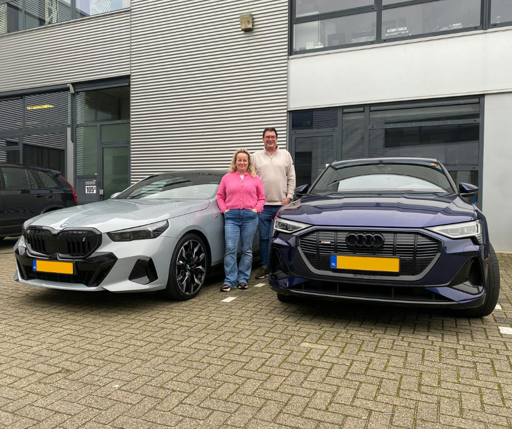 BMW i5 met inr audi E-tron