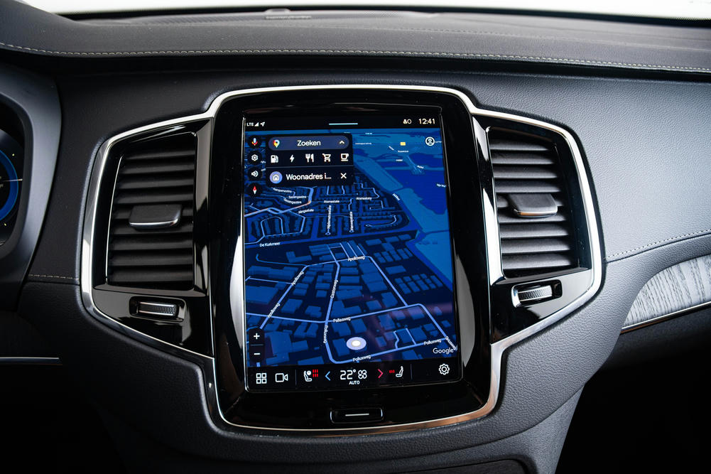 Het google infotainmentscherm in volvo