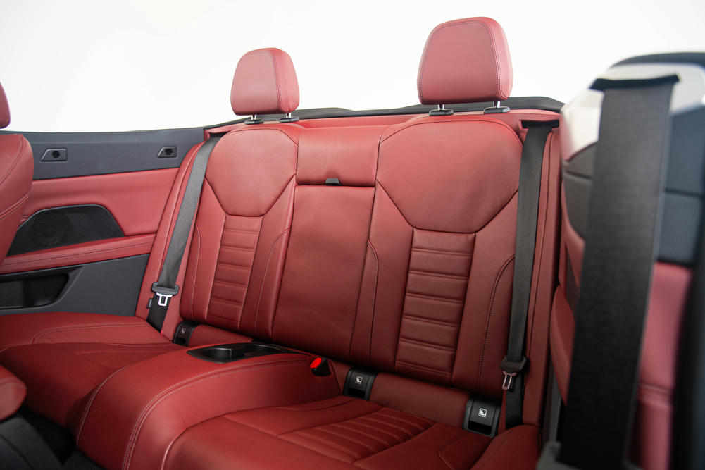 Lederen stoel bekleding achter