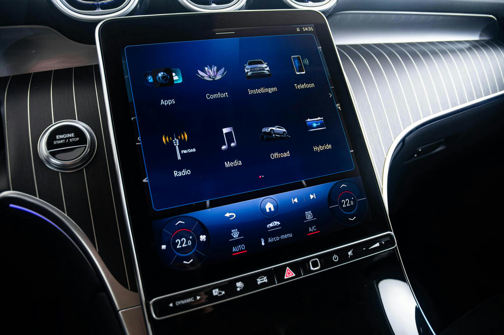 MBUX Besturingssytseem in een Mercedes GLC