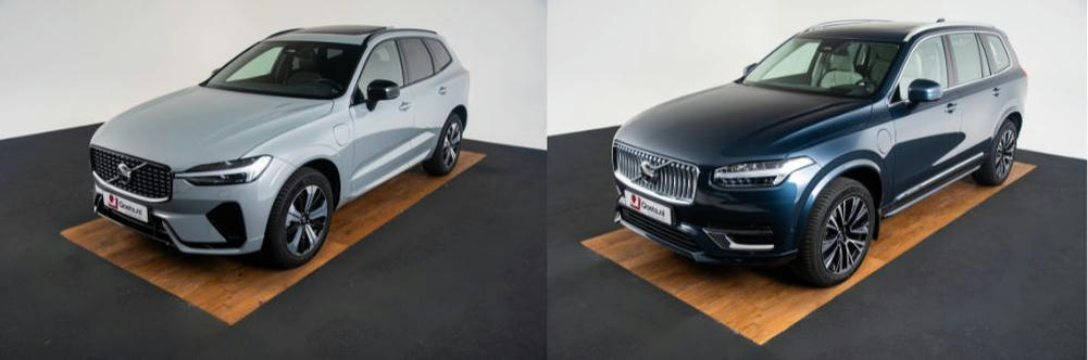 Volvo XC60 links - Volvo XC90 rechts
