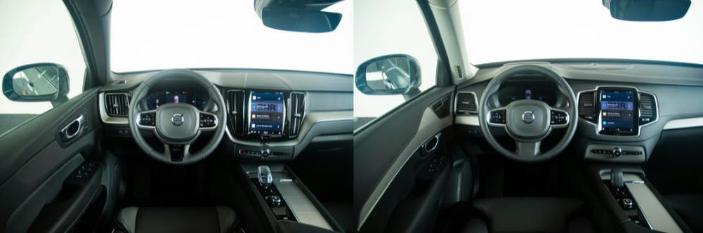 Volvo XC60 links - Volvo XC90 rechts