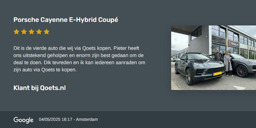 Porsche Cayenne Coupé review Amsterdam