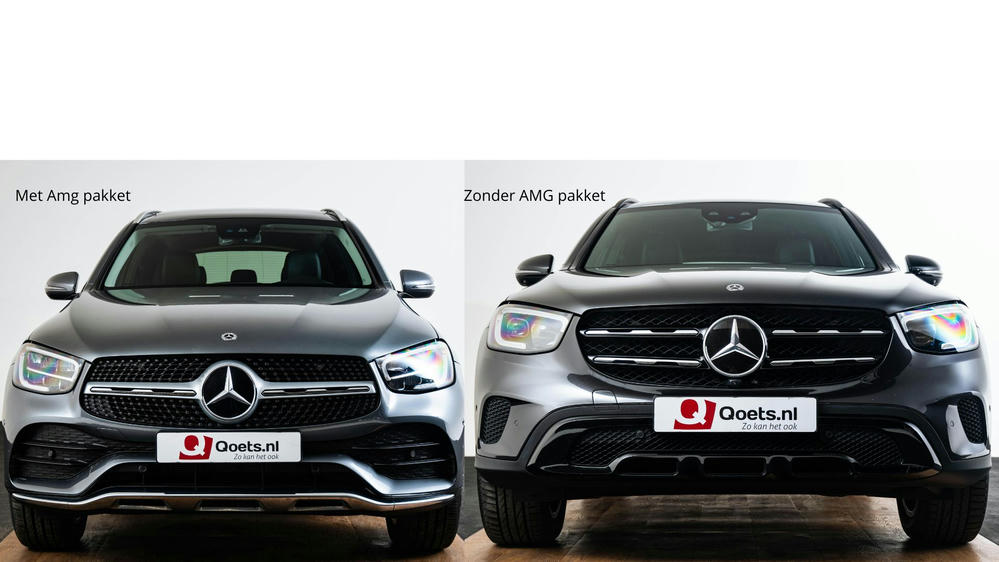 Verschil wel en geen AMG exterieur Mercedes GLC