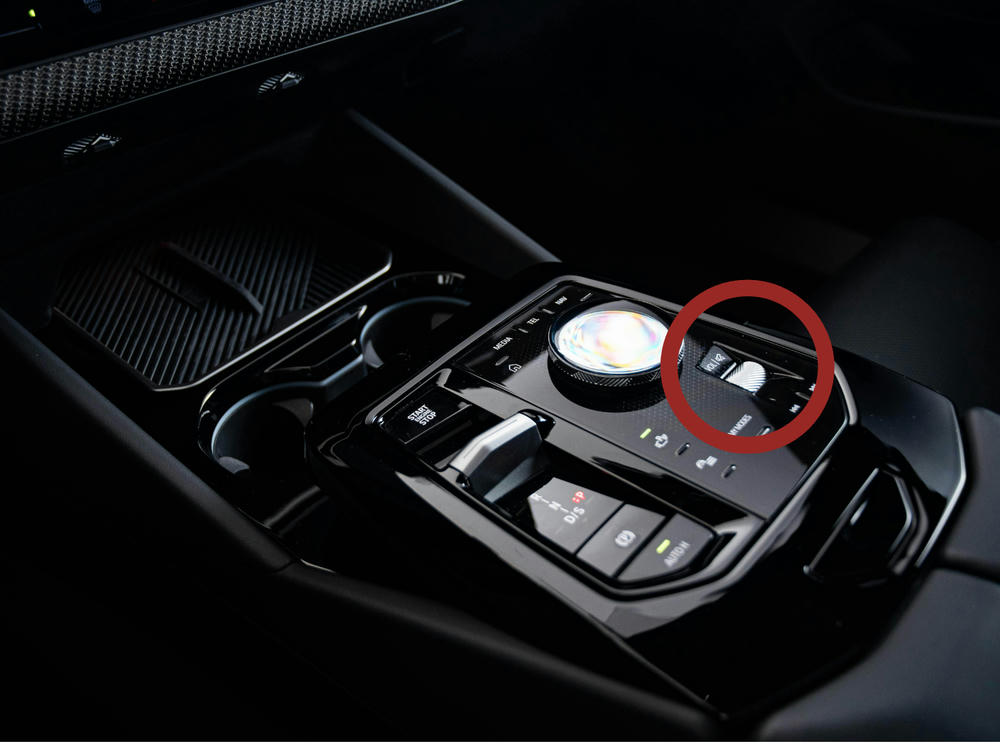 Volume knop in de BMW 5 serie met iDrive 8.5