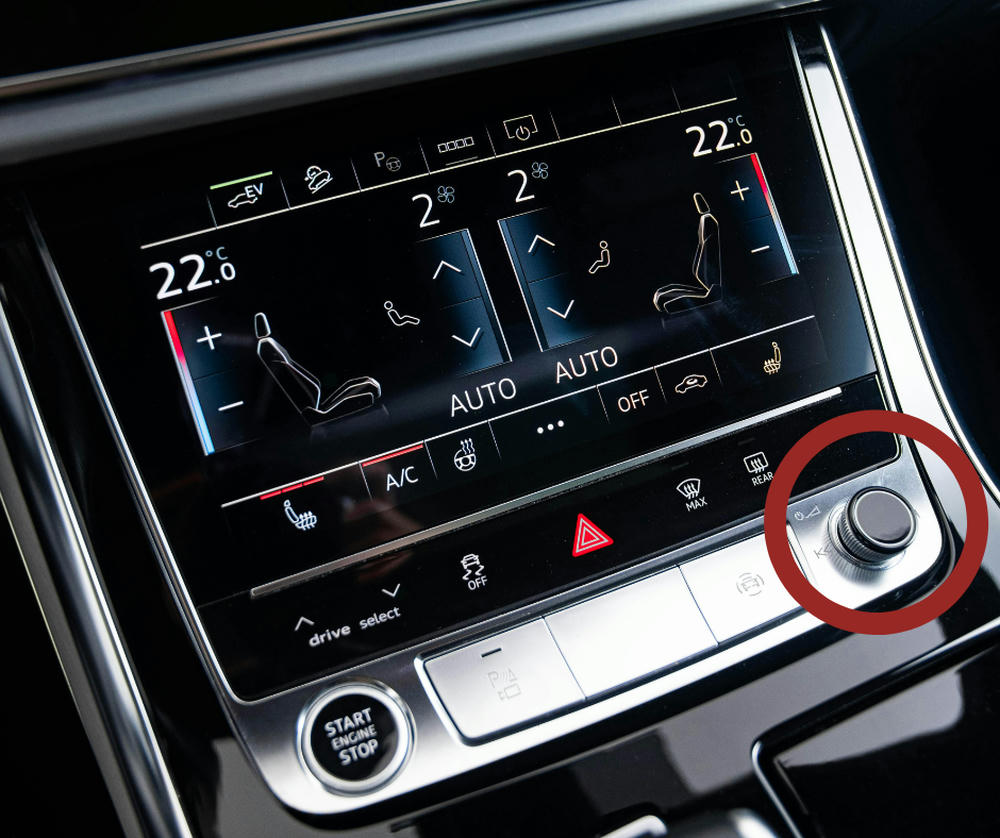 Volume knop reset MMI