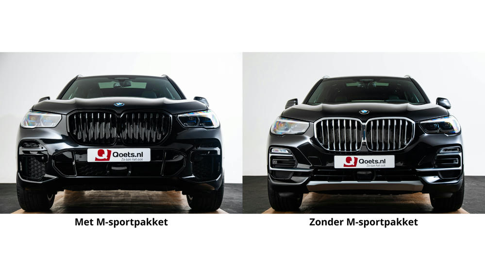 Voorkant bmw x5 wel en geen m-sport