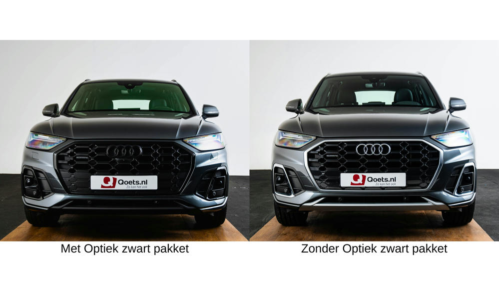 Wel en geen Optiekzwart achterkant audi Q5