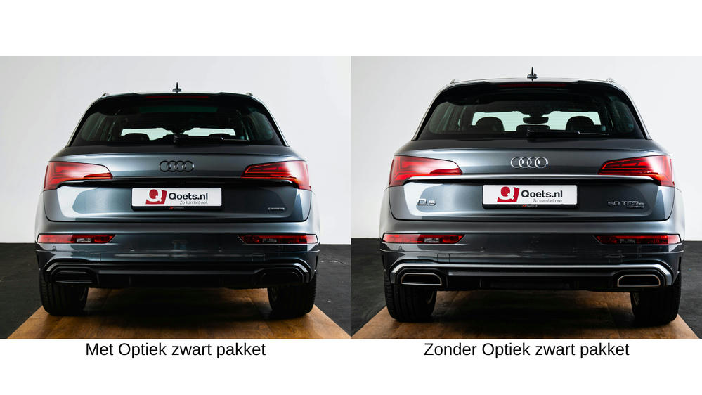 Wel en geen optiekzwart pakket audi Q5