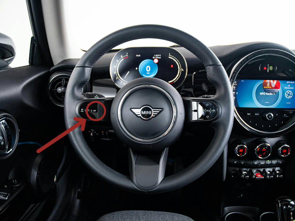 snelheidswaarschuwing uitzetten mini LIM-knop