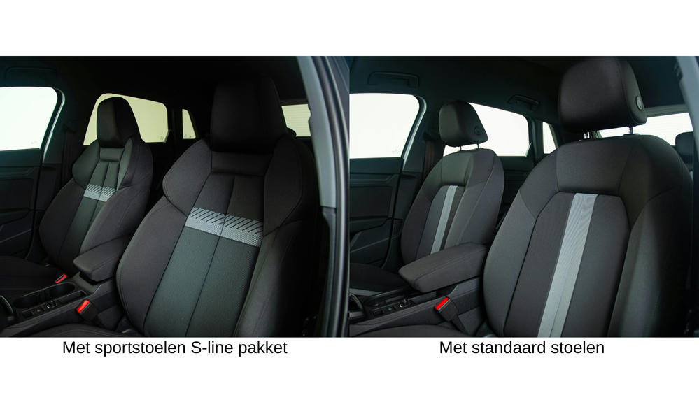 verschil wel en geen sportstoelen audi a3