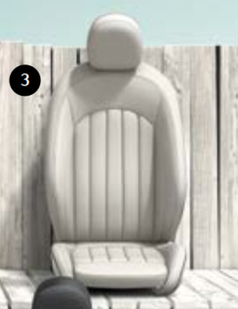 Bekleding leder Lounge Satellite Grey