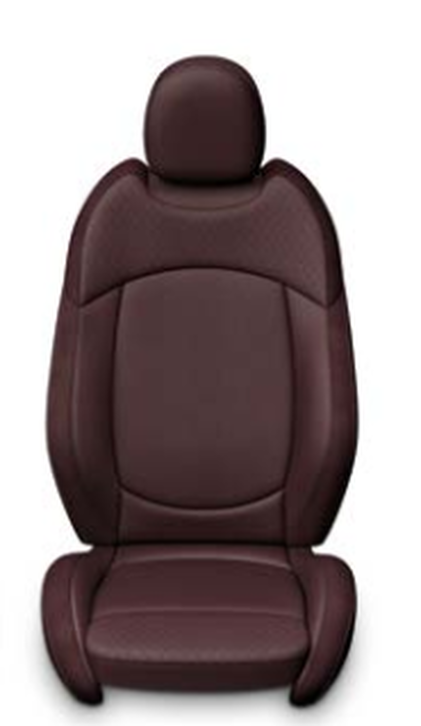 Bekleding leder Cross Punch Carbon Black of Pure Burgundy