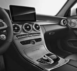 Sierdelen in AMG-carbon/aluminium dwarsgeslepen licht 