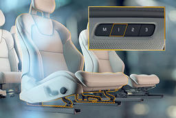 Elektrisch verstelbare passagiersstoel 