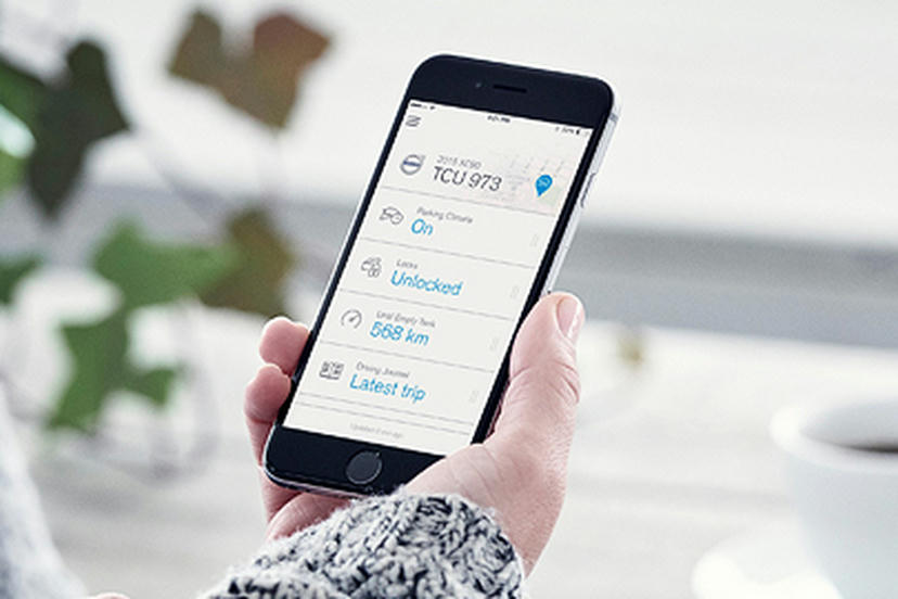 Sensus Pro met Volvo On Call. Met mobile App en WiFi-hotspot