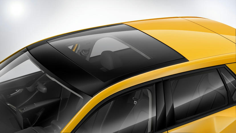 Panoramadak, glas, elektrisch bedienbaar