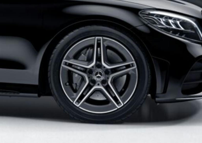 18 inch vijfspaaks lichtmetalen AMG-velgen