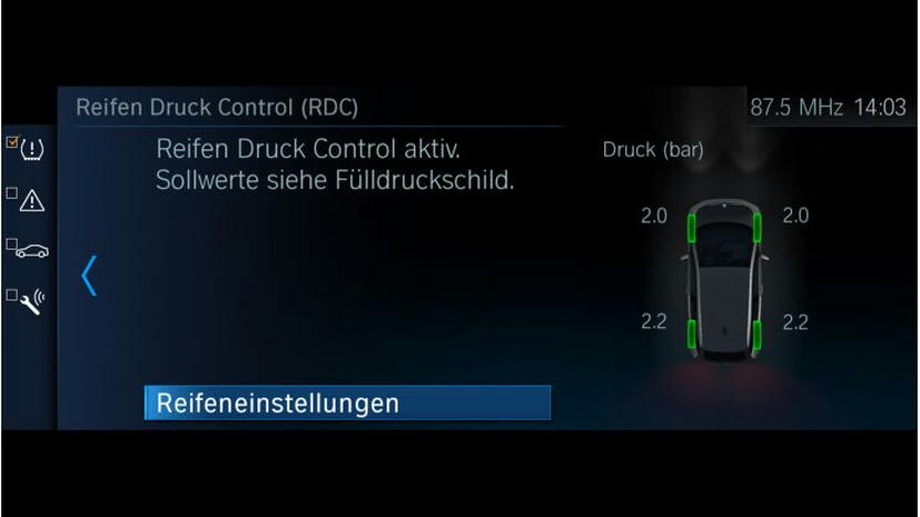 Bandenspanningsweergavesysteem