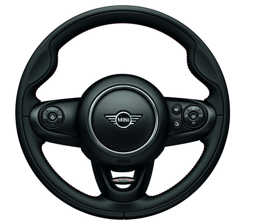 John Cooper Works met leer bekleed sportstuur inclusief Cruise Control