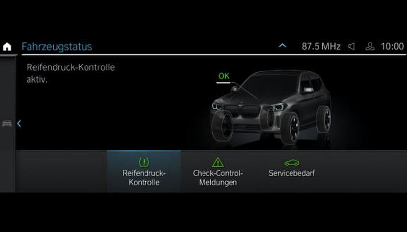 Bandenspanningsweergavesysteem.