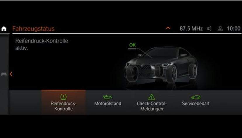 Bandenspanningsweergavesysteem.
